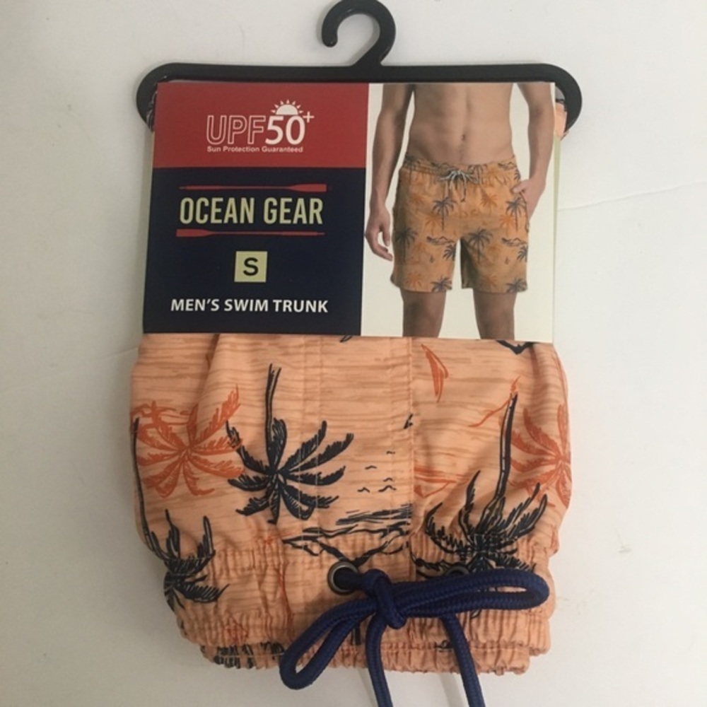 Ocean Gear UPF 50 sun protection men’s swim trunks. Sz Small. New